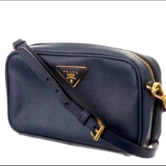 💯% Authentic Prada Navy Saffiano Crossbody Bag - Picture 13 of 13